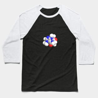 Caffeine Molecule Chemistry Baseball T-Shirt